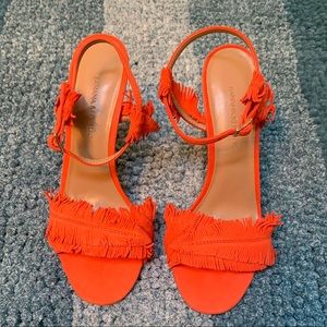 Banana Republic Orange Sandal Heels size 6 1/2